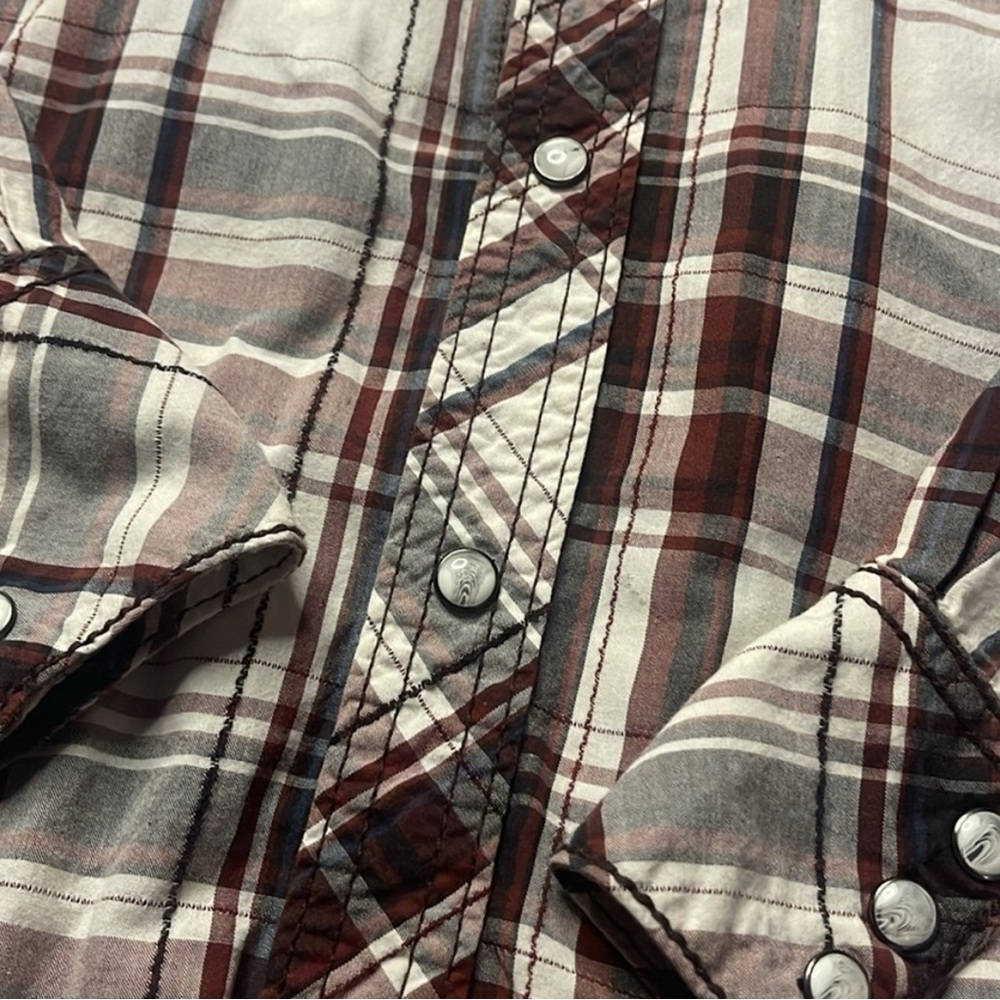 BKE 2pc slim fit pearl snap mens med - Picture 9 of 15